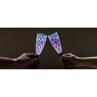 廣田硝子 大正浪漫フルートワインペアーグラス 78723 1セット(2個入)（直送品）