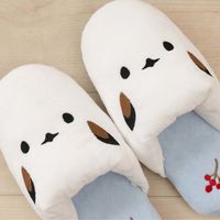 センコー SDS シマエナガちゃん スリッパ フリーサイズ ブルー SDS240407 1足（直送品）