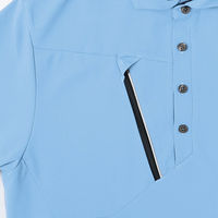 アイトス 長袖ポロシャツ サックス SS 50017-007-SS 50017 1枚（直送品）