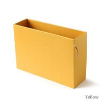 大成紙器製作所 PULL BOX Yellow 　紙製収納　書類ボックス
