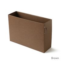 大成紙器製作所 PULL BOX Brown 　書類ボックス