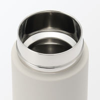無印良品 真空断熱構造 保温保冷ボトル フラットタイプ ５００ｍＬ グレーベージュ 良品計画