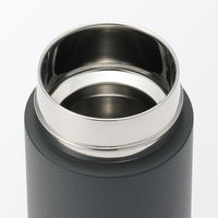 無印良品 真空断熱構造 保温保冷ボトル フラットタイプ ５００ｍＬ 黒 良品計画