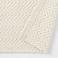 無印良品 綿 手織りラグ １４０×１９５ｃｍ アイボリー 良品計画