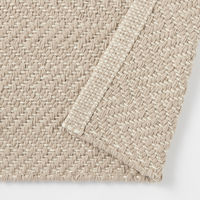 無印良品 綿 手織りラグ １４０×１９５ｃｍ ベージュ 良品計画