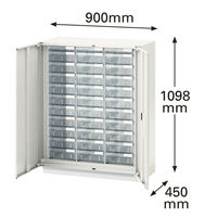 【組立設置込】イトーキ シンラインキャビネット クリスタルキャビネット A4浅型1段×3列+A4深型10段×3列（コンセント付ベース）（直送品）