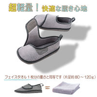 竹虎 転倒予防シューズ つま先つき グレー 3L 091396 1足 W1799