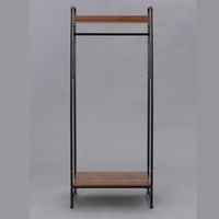 アイリスオーヤマ スタイルハンガー2WAYタイプ プレミアム(メッシュパネル付き) PI-B4 ブラック 1個