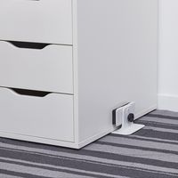 エレコム 耐震ダンパー/キャビネットストッパー/カーペット用/耐荷重50kg TS-F014C 1個