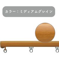 プロ仕様カーテンレール「2.00m 正面付け シングル・ミディアムG」 nexty-200ss-mg-4 4セット トーソー　１セット(４本)（直送品）