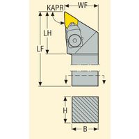 セコ・ツールズ・ジャパン 外径用ホルダー CDJNR2525M11 1個（直送品）