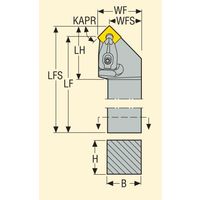 セコ・ツールズ・ジャパン 外径用ホルダー DSSNL4040R19ーM 1個（直送品）