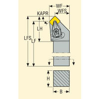 セコ・ツールズ・ジャパン 外径用ホルダー DSSNR3225P12ーC 1個（直送品）