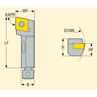 セコ・ツールズ・ジャパン 外径用ホルダー SCGCL08CAー06 1個（直送品）