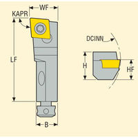 セコ・ツールズ・ジャパン 外径用ホルダー SCLCR12CAー12 1個（直送品）
