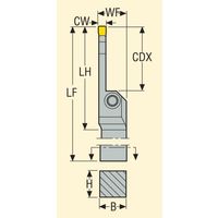 セコ・ツールズ・ジャパン 旋削 MDT用チップ CFSL2525R06 1個（直送品）