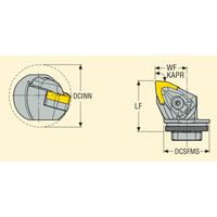 セコ・ツールズ・ジャパン 旋削 MDT用チップ GL40ーDWLNLー27037ー08 1個（直送品）