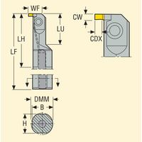 セコ・ツールズ・ジャパン 旋削 MDT用ホルダー A32TーCGHR1304 1個（直送品）