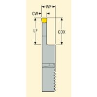 セコ・ツールズ・ジャパン 旋削 MDT用ホルダー V21ーCIL1605 1個（直送品）