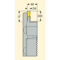 セコ・ツールズ・ジャパン 旋削 MDT用ホルダー V21ーCOL1303R076053 1個（直送品）