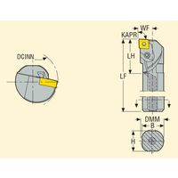 セコ・ツールズ・ジャパン 内径用ホルダー A20RーPCLNL09 1個（直送品）