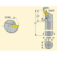 セコ・ツールズ・ジャパン 内径用ホルダー A25RーPVPNR13 1個（直送品）