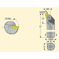 セコ・ツールズ・ジャパン 内径用ホルダー A25RーPWLNR06 1個（直送品）