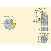 セコ・ツールズ・ジャパン 内径用ホルダー A25SーPTFNR16 1個（直送品）