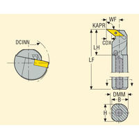 セコ・ツールズ・ジャパン 内径用ホルダー A25TーSVUBR11 1個（直送品）