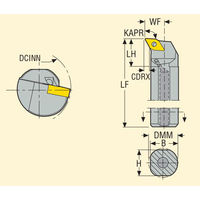 セコ・ツールズ・ジャパン 内径用ホルダー A32SーPDUNR11 1個（直送品）