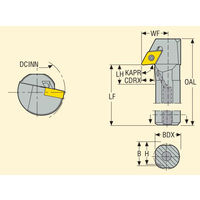 セコ・ツールズ・ジャパン 内径用ホルダー A32SーPDYNR11 1個（直送品）