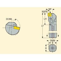 セコ・ツールズ・ジャパン 内径用ホルダー A50VーPCLNL16 1個（直送品）