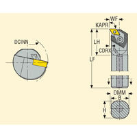 セコ・ツールズ・ジャパン 内径用ホルダー A50VーPDUNR15 1個（直送品）