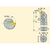 セコ・ツールズ・ジャパン 内径用ホルダー A50VーPTFNR22 1個（直送品）