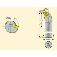 セコ・ツールズ・ジャパン 内径用ホルダー E12RーSCFCL09ーR 1個（直送品）