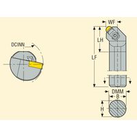 セコ・ツールズ・ジャパン 内径用ホルダー S25RーCRSNR06 1個（直送品）