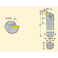 セコ・ツールズ・ジャパン 内径用ホルダー S25RーCSKNR09 1個（直送品）