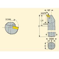 セコ・ツールズ・ジャパン 内径用ホルダー S25TーPDUNR11 1個（直送品）