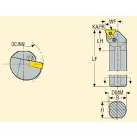 セコ・ツールズ・ジャパン 内径用ホルダー S32TーMTFNR16 1個（直送品）