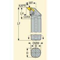 セコ・ツールズ・ジャパン 内径用ホルダー S32TーMVLNL16 1個（直送品）