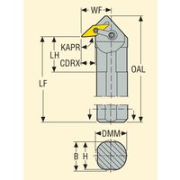 セコ・ツールズ・ジャパン 内径用ホルダー S32TーMVYNL16 1個（直送品）