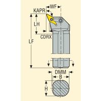 セコ・ツールズ・ジャパン 内径用ホルダー S32TーMVPNR16 1個（直送品）