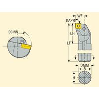 セコ・ツールズ・ジャパン 内径用ホルダー S32UーPCLNL12 1個（直送品）