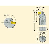 セコ・ツールズ・ジャパン 内径用ホルダー S32UーPSKNR12 1個（直送品）