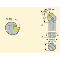 セコ・ツールズ・ジャパン 内径用ホルダー S50VーMCLNL16 1個（直送品）