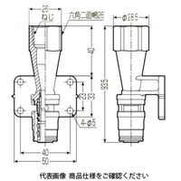 未来工業 座付胴長ストレート SSZL-13A-15T 1個（直送品）
