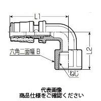 未来工業 座なしエルボアダプター Sタイプ継手 めねじ SLM-20H-20 1個（直送品）
