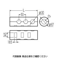 未来工業 回転アダプターヘッダーWタイプ（50mmピッチ） 保温材（テープ付き） WGSHK-7F-T 1個（直送品）
