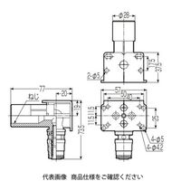 未来工業 座付水栓エルボ 左右上背面取付用（持ち出しタイプ） SLZFEL-13A15 1個（直送品）