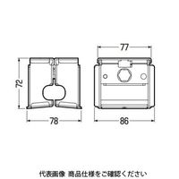 未来工業 ハゼ式折板屋根用取付金具 HY-M8 1個（直送品）